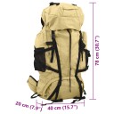  Tursekk khaki 80 L oxfordstoff