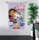 Licens Gabby's Dollhouse håndkle   70x140 cm   100% bomull   Mykt badehåndkle med Gabby Pandy Paws Catfish Cakey Cat Pillow Cat