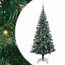  Kunstig Forhåndsopplyst Juletre grønn 150 cm PVC og metall