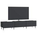  TV skap med skuff Svart 147 x 34,5 x 32 cm Konstruert tre