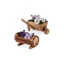 2x dekorative plantekasser i tre
