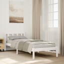  Ekstra lang sengeramme uten madrass hvit 100x220 cm heltre furu