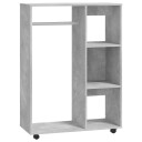 vidaXL Garderobe betonggrå 80x40x110 cm sponplate