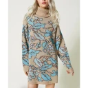 Twinset Dame Strikkevarer Blå XS,