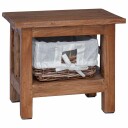  Sidetabell Brun 38 x 28 x 35 cm Massivt mahognitre