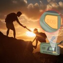 Manta FM Nødradio med Solcelle og Powerbank, Grønn