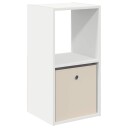  Nattbord med skuff Hvit 35 x 32 x 68,5 cm Konstruert tre
