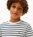 Tommy Hilfiger Genser   Stripe   Light Grey Heather Stripe Grey   Tommy Hilfiger   12 år 152   Genser Blå Grå