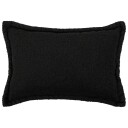 vidaXL Putetrekk 2 pcs HOUTEN Svart 30 x 50 cm Bouclé
