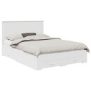  Sengestamme med hodegjerde Hvit 160 x 200 cm Konstruert tre