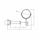 Tapwell Classic Ta816 Sminkespeil Oksiderende Messing