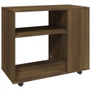 vidaXL Sidebord brun eik 70x35x55 cm konstruert tre