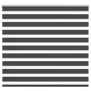  Sebragardin svart 155x100 cm stoff bredde 150,9 polyester