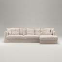 Decotique Le Grand Air 3 Seter Sofa Bomull Divan Høyre Beige