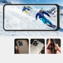 Hurtel Gjennomsiktig 3-i-1-etui for Samsung Galaxy S23+ silikondeksel med ramme Svart
