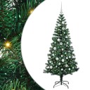  Kunstig Forhåndsopplyst Juletre grønn 150 cm PVC og metall