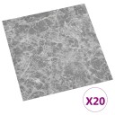  Selvheftende Gulvplanker 30,5 x 30,5 cm 20 pcs PVC Grå og hvit
