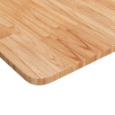  Firkantet bordplate lysebrun 70x70x1,5 cm behandlet heltre eik 343003
