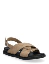 Bianco Biaoslo Cross Sandal Faux Suede   Beige   40