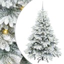  Kunstig juletre med 150 LED med stativ grønn 150 cm PE og PVC