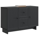  Serviesskap med skuff Svart 89 x 34,5 x 60 cm Konstruert tre