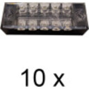 Rekkeklemme, 5 utganger. Pakke med 10 stk.