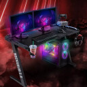 Rio Gaming bord - skrivebord carbon style -LED lys