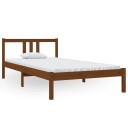 vidaXL Sengeramme honningbrun heltre 100x200 cm