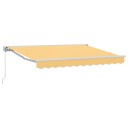 vidaXL Manuell utskiftbar markise sand 4 × 3 m Polyester og aluminium