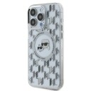 Karl Lagerfeld IML Monogram MagSafe Etui for iPhone 15 Pro Max 6,7" Klar/Gjennomsiktig