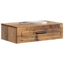 vidaXL Vegghengt Sidebord Gammelt tre 59 x 34,5 x 17 cm Konstruert tre