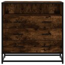  Kommode røkt eik 70x41x70 cm konstruert tre 8721102841453