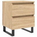  Nattbord 2 stk sonoma eik 40x35x50 cm konstruert tre