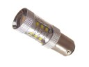 80W Cree LED 10 30V   BA15S Canbus Farge: Oransje