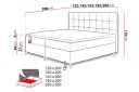 Sandham Kontinentalseng 180x200 cm - Beige