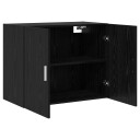 vidaXL Veggskap Svart eik 80 x 42,5 x 64 cm Konstruert tre