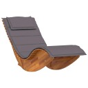  Solstol med pute 2 person 2 pcs Brun Solid akasietre