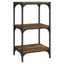 vidaXL Bokhylle r?kt eik 40x33x70,5 cm konstruert tre og st?l