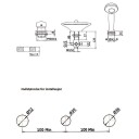 Sanipro Vega Karkantarmatur 3 hulls Svart Matt