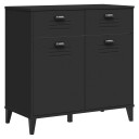  Skjenk VIKEN svart 80x40x80 cm heltre furu 8721012310353