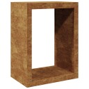 Vedstativ 60x40x80 cm oksidert stål