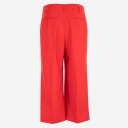 Ralph Lauren Stretch Faille Culotte Pant - Red