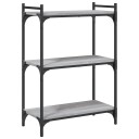  Bokhylle 3 etasjer grå sonoma 60x30x86 cm konstruert tre 8721012194328