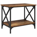  Sidetabell med hylle Gammelt tre 55 x 38 x 45 cm Konstruert tre