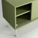 Decotique Vogue Mediabenk Med Ben 180 cm Lint / Hvit