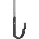 20 stk VMZINC rennejern i ANTHRA-ZINC, lang, 400 mm, kvartrund renne Sink