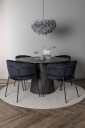 Venture Home   Spisegruppe Lanzo med 4 stk stoler Selma   Svart
