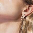 House of Vincent Veil Of Venus Øredobber 18 kt. Gullbelagt sølv VJ146-UEG - Dame - 925 sterling silver