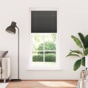  plisségardin sort 95x200 cm Stoff Bredde 94,4 Polyester