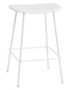 Muuto Fiber Barstol TUBE H:65 Hvit/Hvit